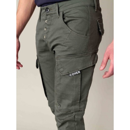 Cover - Army - M0186-25 - Khaki - Παντελόνι Υφασμάτινο