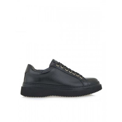 Ανδρικό Υπόδημα RAYMONT 823-Black-Black-Sole Μαύρο