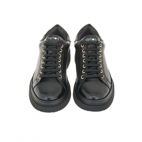 Ανδρικό Υπόδημα RAYMONT 823-Black-Black-Sole Μαύρο