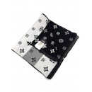 ΚΑΣΚΟΛ 30*180 ΔΙΠΛΗΣ ΟΨΕΩΣ LEGEND ACCESSORIES (CASHMERE TOUCH) ΜΑΥΡΟ ΜΕ ΓΚΡΙ LGS-3021-143