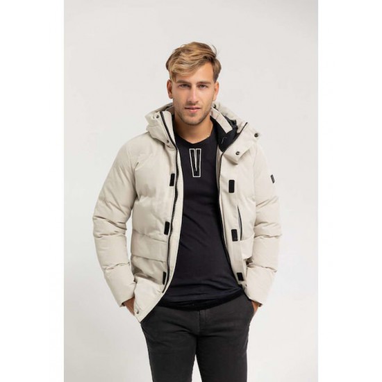 Ανδρικό Μπουφάν MANAGER JK56107-BEIGE