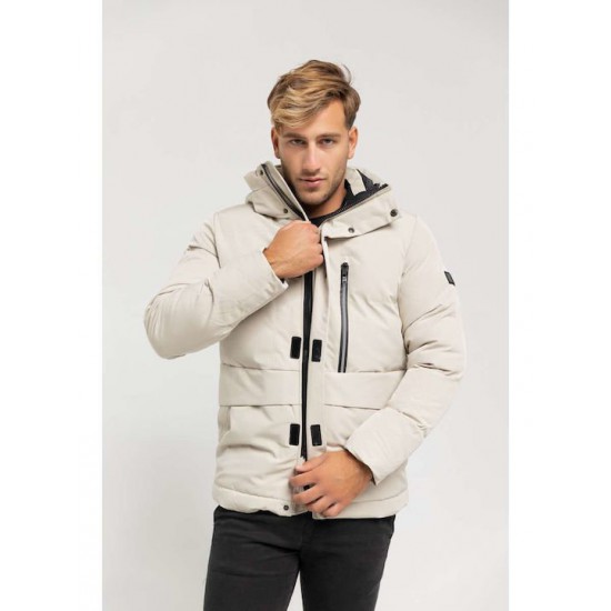 Ανδρικό Μπουφάν MANAGER JK56107-BEIGE