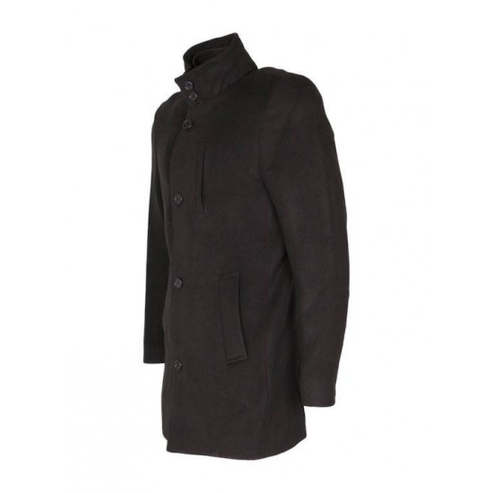 Endeson WTR-005-BL Ανδρικό Παλτό Μαύρο