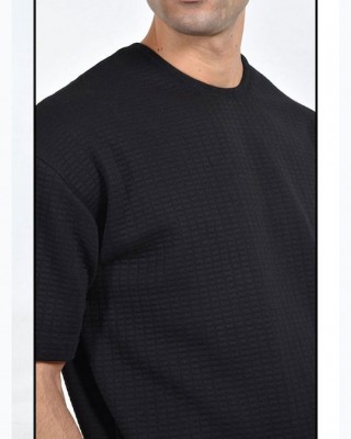 Clever ανδρικό t-shirt 23810 oversize μαυρο