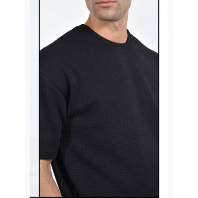 Clever ανδρικό t-shirt 23810 oversize μαυρο