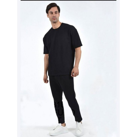 Clever ανδρικό t-shirt 23810 oversize μαυρο