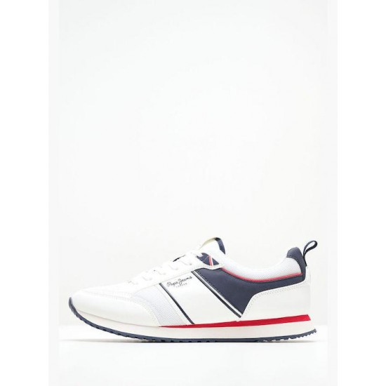 Pepe Jeans Dublin White Ανδρικά Sneakers Λευκά (PMS40009 800)