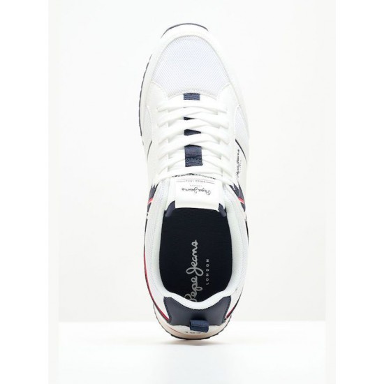 Pepe Jeans Dublin White Ανδρικά Sneakers Λευκά (PMS40009 800)