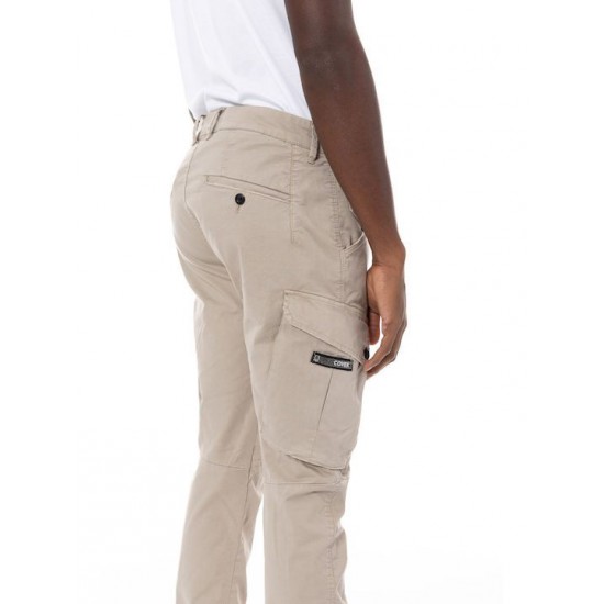 Cover Jeans Ανδρικό Παντελόνι Cargo Ελαστικό Μπεζ NEW ARMY TO190-28