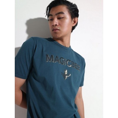 Magic Bee Foil Ανδρικό T-shirt Κοντομάνικο Petrol 2407