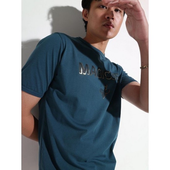 Magic Bee Foil Ανδρικό T-shirt Κοντομάνικο Petrol 2407