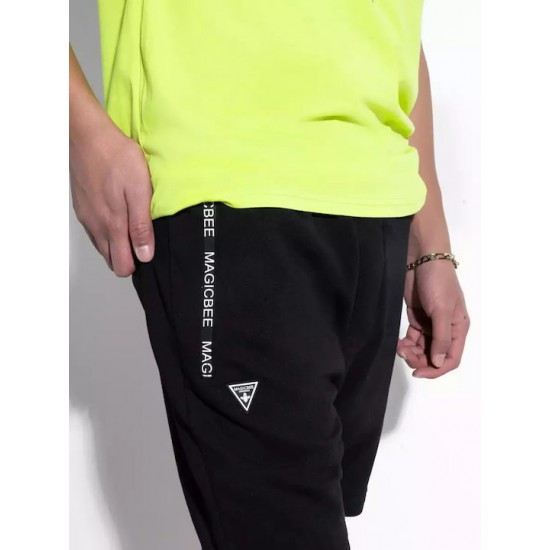 MAGICBEE ZIP POCKET SHORTS - BLACK 2451