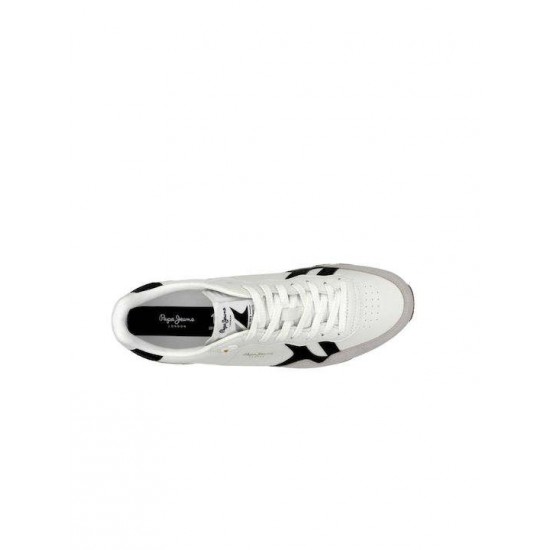 Pepe Jeans Ανδρικά Sneakers Drop 2 Brit Supra PMS40020-800 ΛΕΥΚΟ