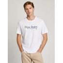Pepe Jeans T-Shirt Λευκό ALBERT PM509432-800 WHITE