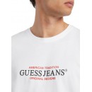 Ανδρική Μπλούζα GUESS JEANS M4YI42K8FQ4-G011 Άσπρο