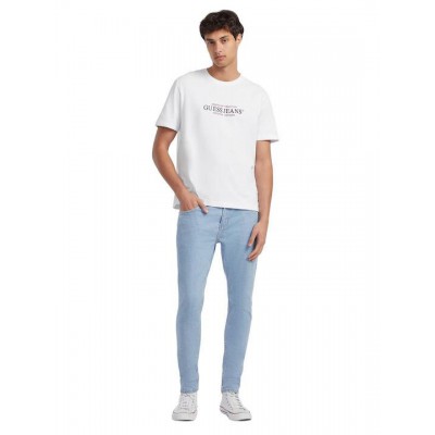 Ανδρική Μπλούζα GUESS JEANS M4YI42K8FQ4-G011 Άσπρο