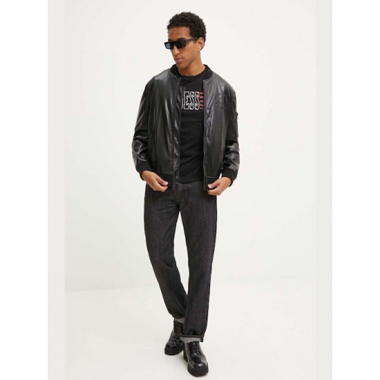 Guess Jeans Ανδρικό T-Shirt M4YI56K8HM0-BLK Μαύρο