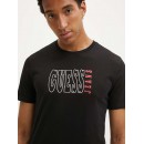 Guess Jeans Ανδρικό T-Shirt M4YI56K8HM0-BLK Μαύρο