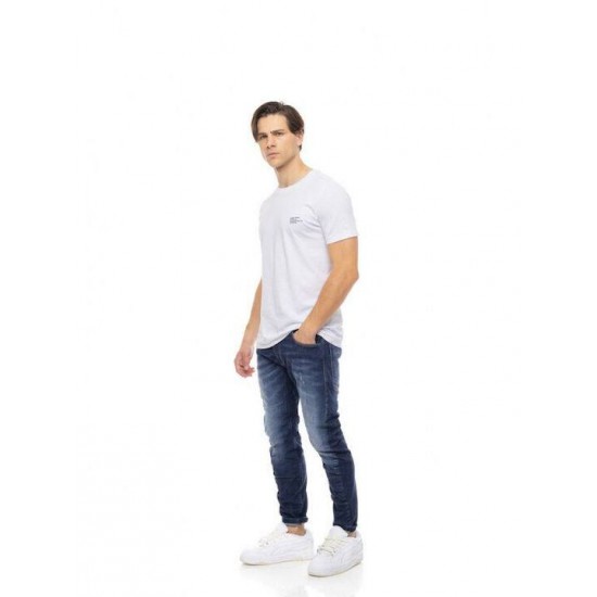 Cover - Q2452-29 - Oregon - 3D Loose skinny - Blue Denim - παντελόνι Jeans