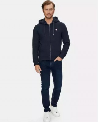 Guess Ανδρική Φούτερ Ζακέτα Με Κουκούλα M4YQ28K9V31-A71W Μπλε