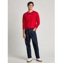 Pepe Jeans Ανδρικό Μακρυμάνικο T-Shirt Eggo Long PM508209-276 Κόκκινο