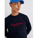 Pepe Jeans Ανδρικό Φούτερ Με Λαιμόκοψη New Joe Crew PM582715-594 Μπλε