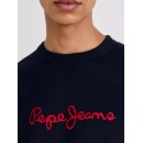 Pepe Jeans Ανδρικό Φούτερ Με Λαιμόκοψη New Joe Crew PM582715-594 Μπλε