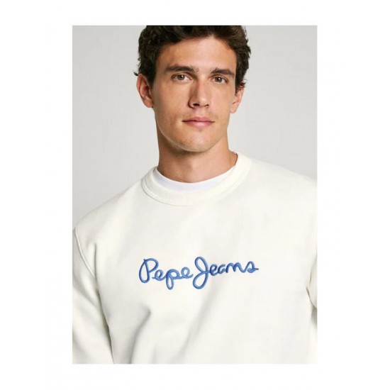 PEPE JEANS NEW JOE ΦΟΥΤΕΡ ΛΑΙΜΟΚΟΨΗ ΑΝΔΡΙΚΟ PM582715 803 λευκο