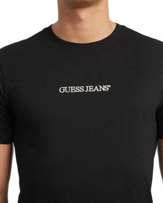 GUESS JEANS SLIM LOGO T-SHIRT ΜΠΛΟΥΖΑ ΑΝΔΡΙΚΗ BLACK GU0APM4YI52K8HM00000