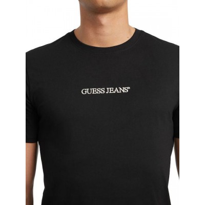 GUESS JEANS SLIM LOGO T-SHIRT ΜΠΛΟΥΖΑ ΑΝΔΡΙΚΗ BLACK GU0APM4YI52K8HM00000