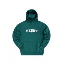Ανδρικό φούτερ με κουκούλα Henry-Clothing 3-656 πράσινο