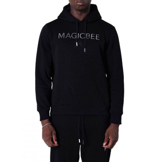 Ανδρικό Φούτερ MAGIC BEE 24501-Black Μαύρο