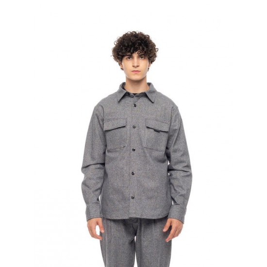 COVER ΑΝΔΡΙΚΟ ΠΟΥΚΑΜΙΣΟ OVERSHIRT  ENZO3 -K0275-29 GREY