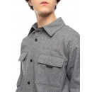 COVER ΑΝΔΡΙΚΟ ΠΟΥΚΑΜΙΣΟ OVERSHIRT  ENZO3 -K0275-29 GREY
