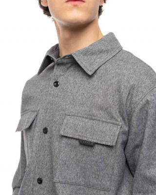 COVER ΑΝΔΡΙΚΟ ΠΟΥΚΑΜΙΣΟ OVERSHIRT  ENZO3 -K0275-29 GREY