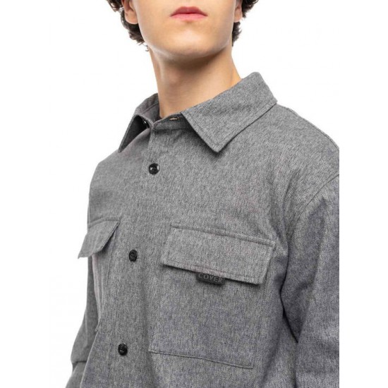 COVER ΑΝΔΡΙΚΟ ΠΟΥΚΑΜΙΣΟ OVERSHIRT  ENZO3 -K0275-29 GREY