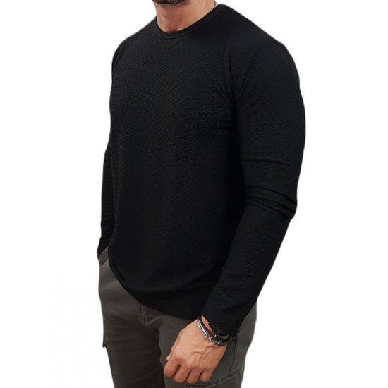 MRT Martini - 11124 - Slim Fit - Black - Μπλούζα Μακό