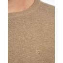 Ανδρική Μπλούζα REBASE 242-RKNIT-8000-Beige Melange Μπεζ