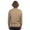 Ανδρική Μπλούζα REBASE 242-RKNIT-8000-Beige Melange Μπεζ