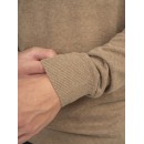 Ανδρική Μπλούζα REBASE 242-RKNIT-8000-Beige Melange Μπεζ