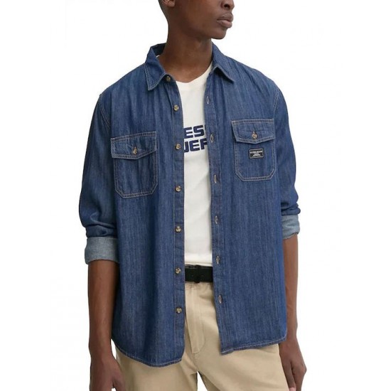 Guess Jeans Πουκάμισο Denim M4BH56D5EI4-GJDA – Blue