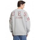 Guess Jeans Ανδρικό Φούτερ Back Macro M4BQ40K9V31-H90Z Γκρι
