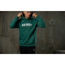 Ανδρικό φούτερ με κουκούλα Henry-Clothing 3-656 πράσινο