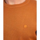 Rebase Ανδρικό Βαμβακερό Πουλόβερ 242RKNIT-8000 Caramel Melange