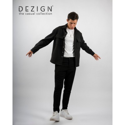 DEZING ΑΝΘΡΑΚΙ  JACKET OVERSHIRT D-2504A