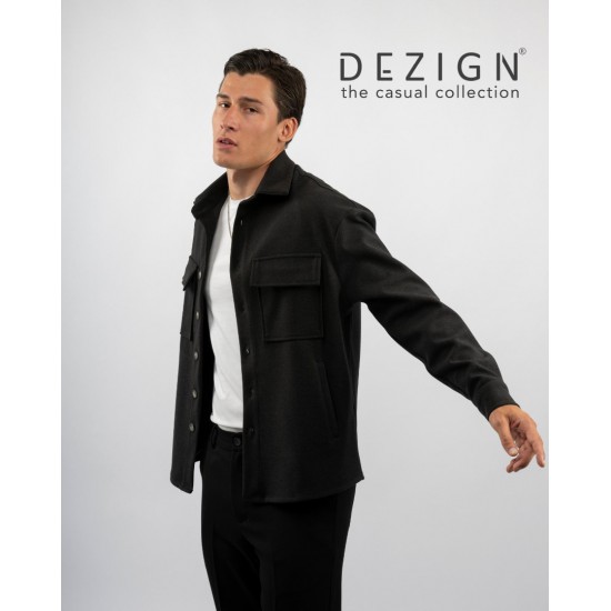 DEZING ΑΝΘΡΑΚΙ  JACKET OVERSHIRT D-2504A