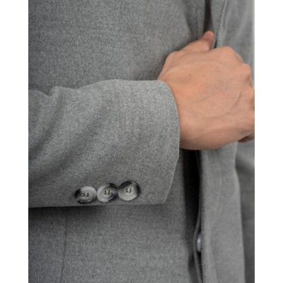 DEZIGN ανδρικό ημίπαλτο ΓΚΡΙ C-2512