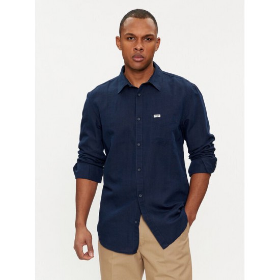 Wrangler Μακρυμάνικo Πουκάμισο σε Κανονική Γραμμή Navy ΜπλεΚωδικός: 112352186