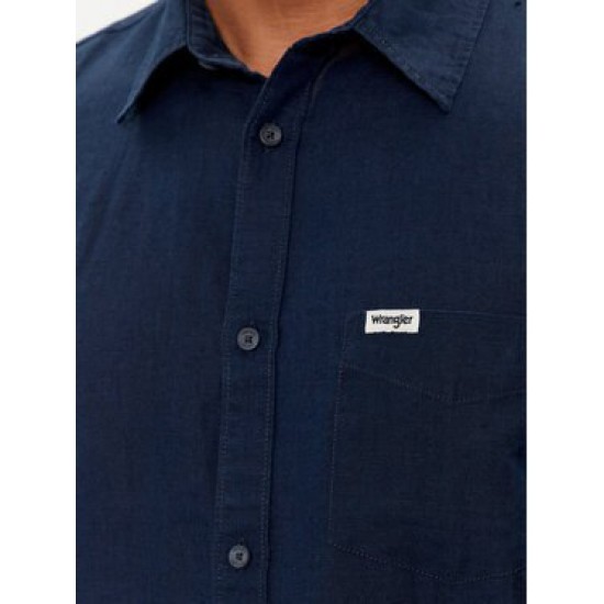 Wrangler Μακρυμάνικo Πουκάμισο σε Κανονική Γραμμή Navy ΜπλεΚωδικός: 112352186