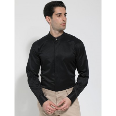 TRESOR ΠΟΥΚΑΜΙΣΟ ΜΑΚΡΥΜΑΝΙΚΟ ΜΑΥΡΟ ΜΕ ΜΑΟ ΓΙΑΚΑ SLIM FIT ΓΡΑΜΜΗ 33-7422 TRESOR ΠΟΥΚΑΜΙΣΟ ΜΑΚΡΥΜΑΝΙΚΟ ΜΑΥΡΟ ΜΕ ΜΑΟ ΓΙΑΚΑ SLIM FIT ΓΡΑΜΜΗ 33-7422